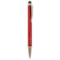 Ball Point Pen/Stylus - Gloss Burgundy - Black Ink